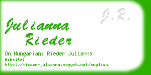 julianna rieder business card